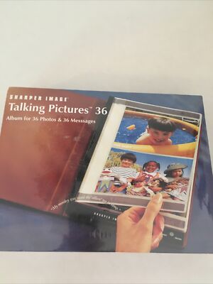 Sharper Image Talking Pictures 36 Album 4X6  Pictures & Messages -image