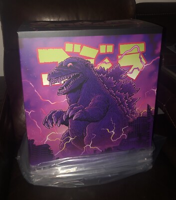 Mondo Godzilla Vinyl Figure by James Groman Burning Variant LTD 250 pcs IN HAND!-image