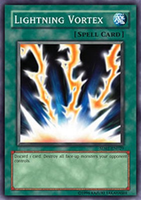 4x Lightly Played Lightning Vortex - SDRL-EN029 - Common - 1st Edition - YuGiOh -image