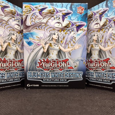 3x Yu-Gi-Oh! Blue-Eyes White Destiny Structure Deck Factory Sealed/New Set of 3-image