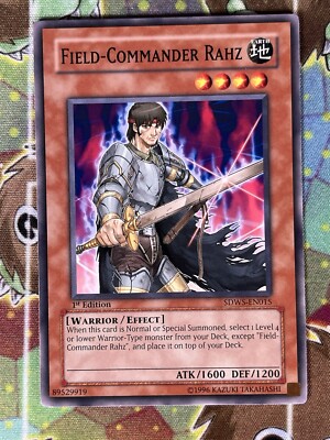 Yugioh Field-Commander Rahz SDWS-EN015 Single-image