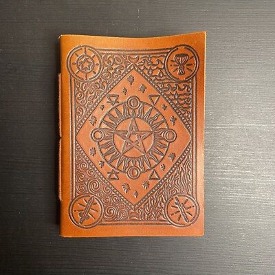 Minor Arcana Tarot themed leather bound journal -image