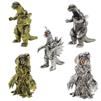 Godzilla Store CCP Middle Size Series Plated Paint Ver. Figure Set H 4.7 in-image