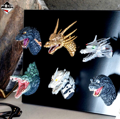 Godzilla Monster Head Magnet Complete 6 types set Ichiban Kuji Prize F Japan-image