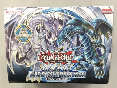 YuGiOh Saga of Blue Eyes White Dragon Structure Deck Display Box Sealed 8 Decks-image
