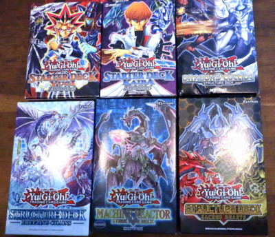 Yugioh STRUCTURE DECKS Sealed Starter In Box Yugi Kaiba Reloaded Machine Reactor-image
