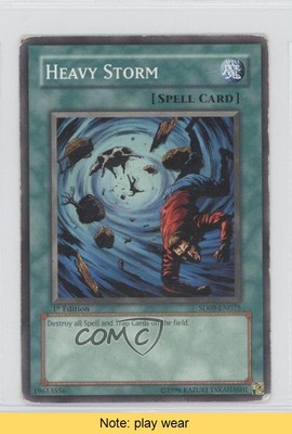 Heavy Storm 1st Ed. YuGiOh Dinosaur's Rage Structure Deck #SD09-EN025 READ 0b2-image