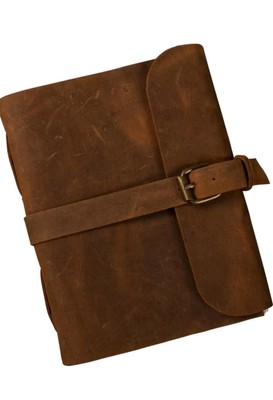 Vintage Leather bound Journal Antique Handmade Paper Notebook Diary Sketchbook-image