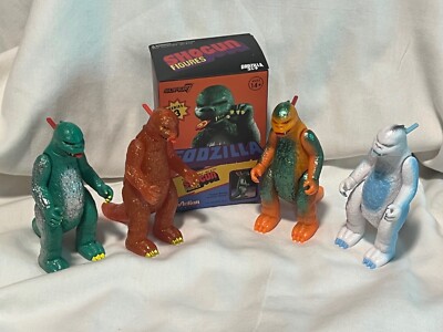 Super7 ReAction  Toho Godzilla Blind Box Shogun series 3 lot of 4 figures-image