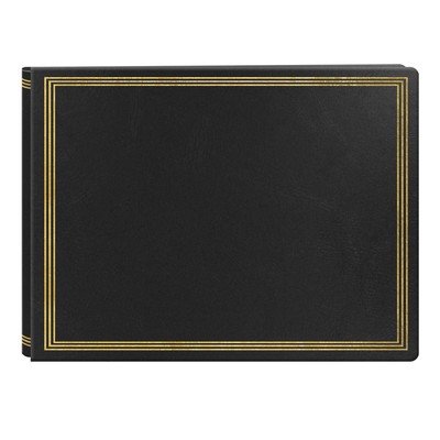 Pioneer Post-bound Deluxe Boxed Leatherette Magnetic Album, Black-image