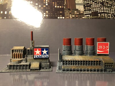 Sh Monsterart Scale GODZILLA  2 industrial buildings Eyepop 1/450 Scale-image