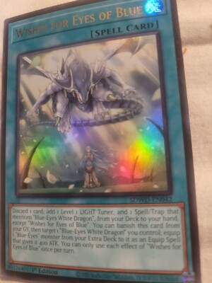 Wishes for Eyes of Blue (Quarter Century Secret Rare) SDWD-EN042 Structure Deck:-image