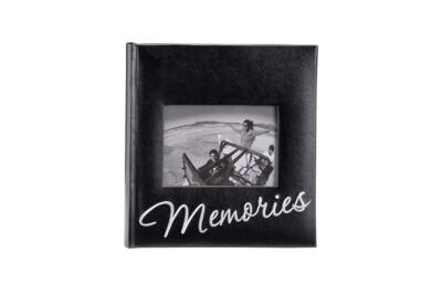 International Designs Memories Cursive 2-Up With Memo Space Photo Album, 160-...-image