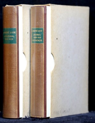 Gide, Journal, 2 Volumes, Bibliothèque de la Pléiade Thin Print Leather 1951-54-image