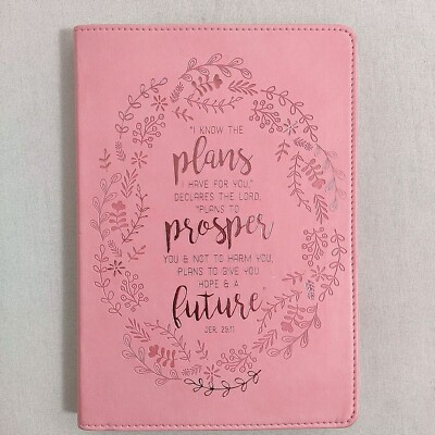 Leather Bound Journal by Christian Art Gifts Inc Jeremiah 29:11 Bible Verse-image