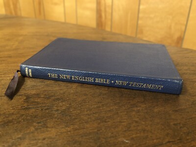 Oxford Cambridge NEB New Testament Only New English Bible Blue Navy Leather 130H-image