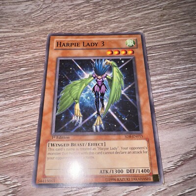 Harpie Lady 3 SD8-EN015 Structure Deck: Lord of the Storm 1st Edition-image
