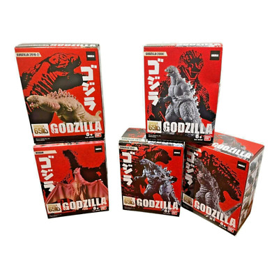 Bandai Godzilla 65th Anniversary Figure Lot 5 Collectible Figures New In Box '19-image