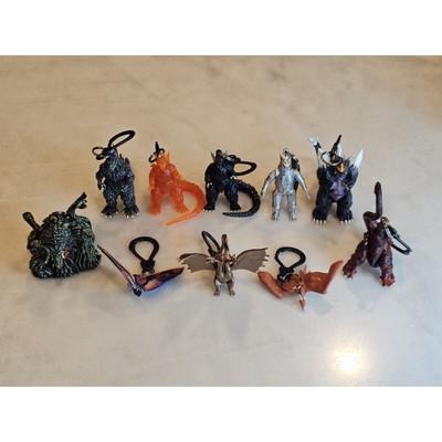 Godzilla Hangers - Blind Bag - Figural Key Chain / Bag Clip - Complete Set Of 10-image