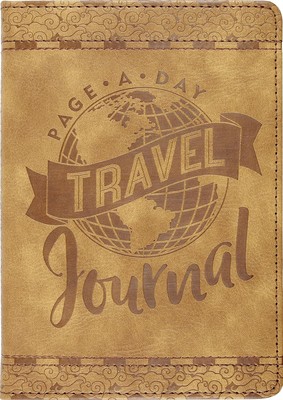 Page-A-Day Artisan Travel Journal (Diary, Vegan Leather Notebook) Leather... -image