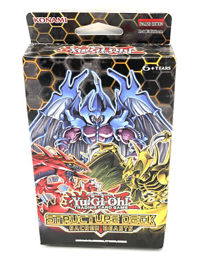 Yugioh Sacred Beasts Structured Deck 1st Edition Slifer Ra Obelisk-image