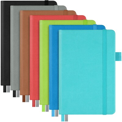 Lined Journal Notebook, 7 Pack Hardcover PU Leather Notebook for Men Women, 1...-image