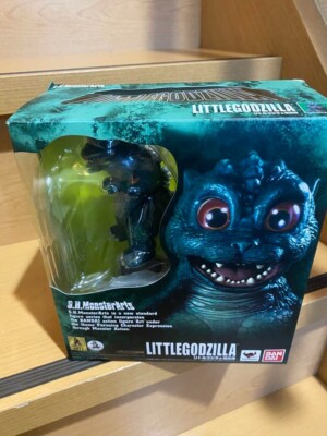 [USED] S.H.MonsterArts Little Godzilla & Crystal 2012 Bandai Figure From Jp-image