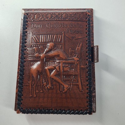 Don Quixote de la Mancha Leather Bound Collector's Journal Cervantes-image