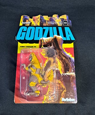 Super7 ReAction King Caesar 1974 Figure Unpunched Sealed Godzilla-image