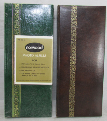 2 Vintage Photo Albums Holds 3.5”x3.5” Photos Hold 90 + 120 Photos New & Used-image