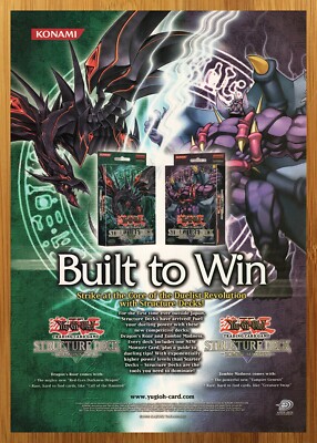 2004 Yu-Gi-Oh! Structure Deck TCG Vintage Print Ad/Poster Trading Cards Game Art-image