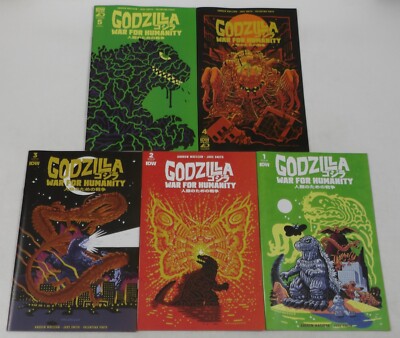 Godzilla: War for Humanity #1-5 VF/NM complete series IDW - all A variants-image