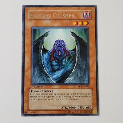Memory Crusher - SOI-EN029 - LP/MP - Rare - 1st ed - Yugioh-image