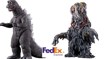 Godzilla 1971 + Hedorah 1971 Figure Bandai Movie Monster Series Japan-image