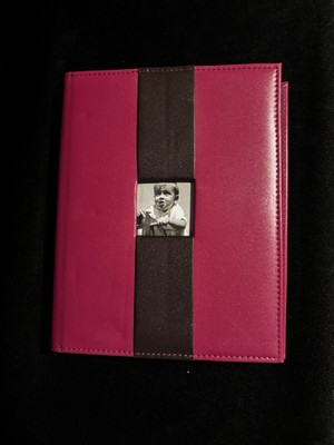 Pink 4 x 6 Slip-in Photo Album Holds 84 Photos with Front Window-image