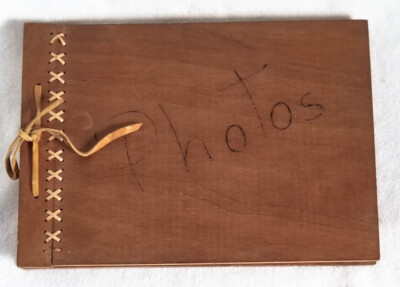Vintage Wooden Photo Album 12 X 9
