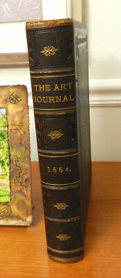 1884, The Art Journal, AMERICAN EDITION, FULL LEATHER, RESTORED, BEAUTIFUL!!-image