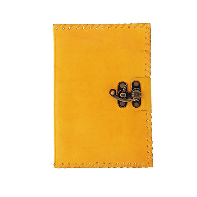 Vintage Leather bound Journal Antique Handmade Paper Notebook Diary Sketchbook-image