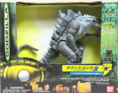 Sound Godzilla #2 Tail Attack Action Figure NIB Tested TRENDMASTERS BANDAI 1998-image