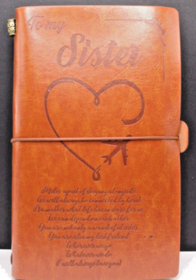 NIP To My Sister Leather Journal Gifts From Sister Notebook-image