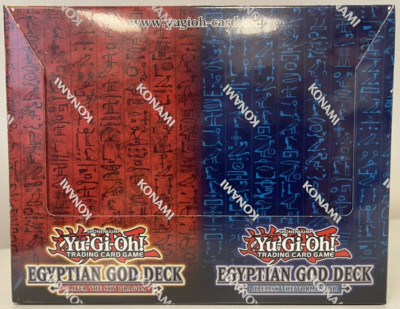 Yu-Gi-Oh! Trading Card Game Egyptian God Deck Display Box of 8 NIB WH-image