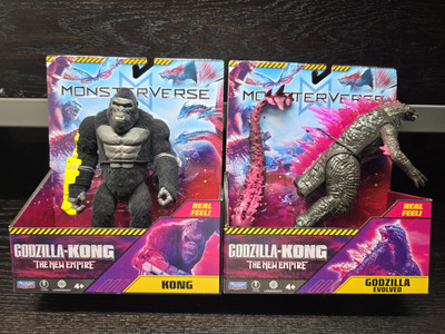 Godzilla x Kong The New Empire- Kong and Godzilla Real Feel Figure Playmates Set-image