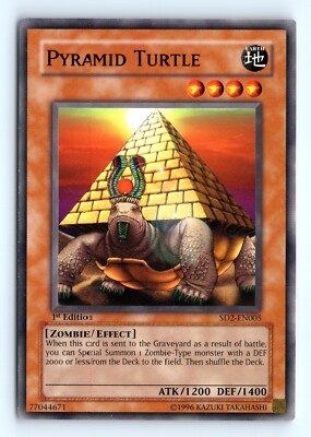 Yu-Gi-Uh Pyramid Turtle #SD2-EN005 Structure Deck: Zombie Madness tcg LP-image