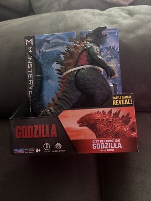 Playmates Toys Godzilla City Destruction Godzilla With Tank 6inch Action Figure-image