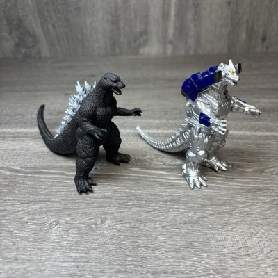 Godzilla 2004 Bandai Creation Toho 3.5” Godzilla And Mecha Godzilla 2002 Toho-image