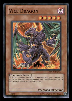 Yugioh Vice Dragon #SDDC-EN009 Structure Deck: Dragons Collide LP-image