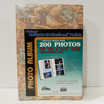 Vintage Pioneer 4 x 6 Photo Album Holds 200 BP-200 Item #68352-image