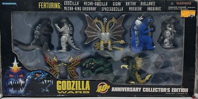 Trendmasters Godzilla Wars 40th Anniversary Collector's Edition MISSING 1 FIGURE-image