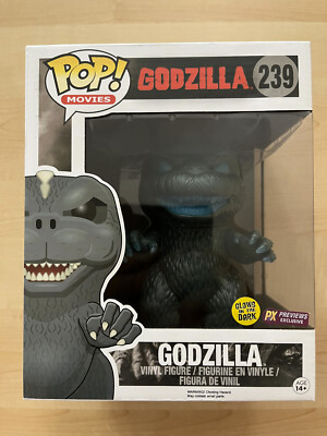 Funko POP! Godzilla #239 6-Inch Glow in the Dark PX Exclusive with Protector-image