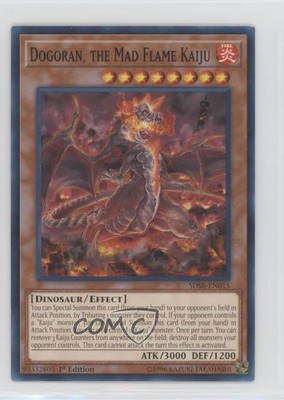 Dogoran The Mad Flame Kaiju 1st Ed. YuGiOh Structure Deck: Soulburner 00jz-image